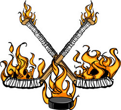 901446861-Hockey-Sticks-and-Puck-Flaming
