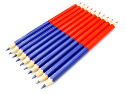 Colour pencils stock photo