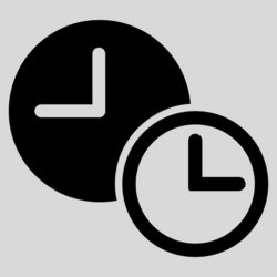 Clocks Flat Icon stock photo